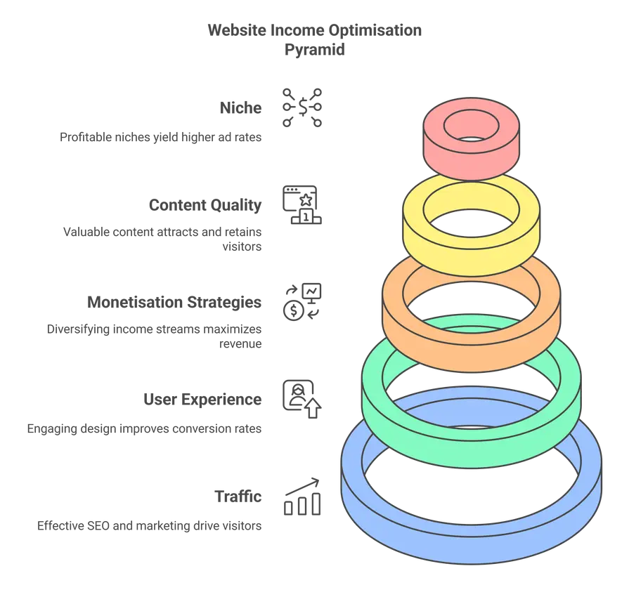 Factors Influencing Overall Website Income