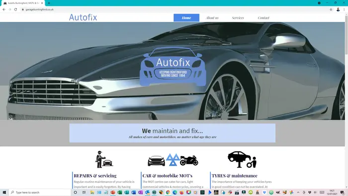Autofix website Autofix website