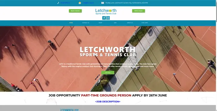 Letchworth LTC website
