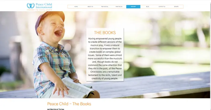 Peace Child website Peace Child website