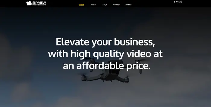 Skyview media solutions website